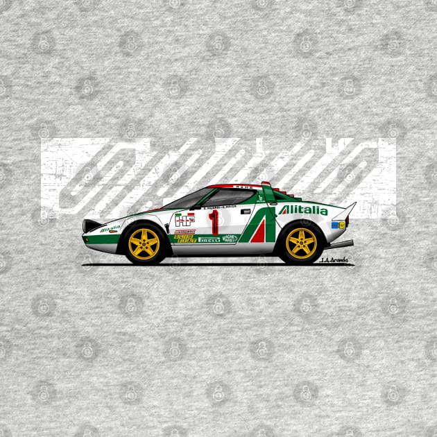 The coolest rally car ever with the most italian livery by jaagdesign